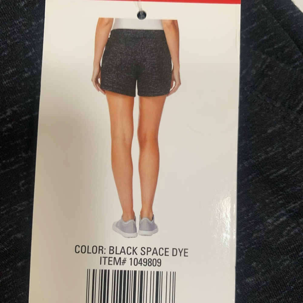 32 degrees Black/Dark Gray Pull on Fleece Shorts - Picture 6 of 11